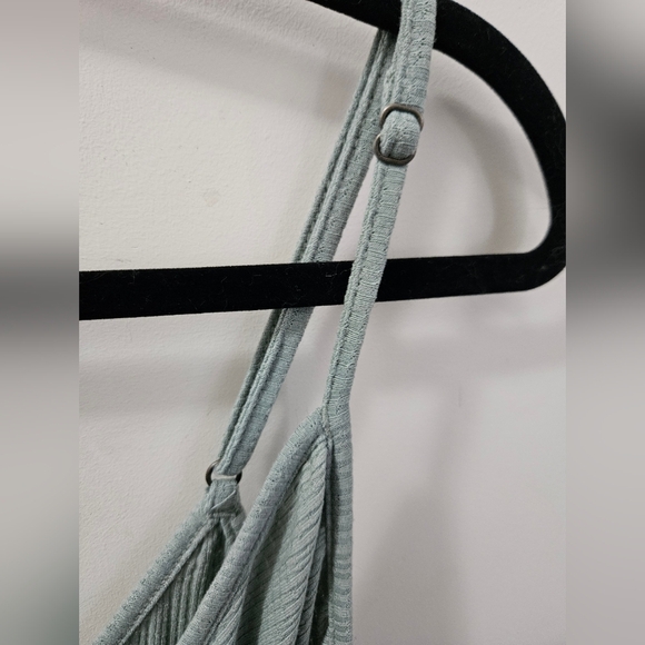 O'neil Sage green faux wrap mini dress sz. M - Picture 9 of 11